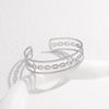 Fashion C Shape Titanium Steel Plating Chain Bangle