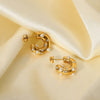 Fashion Geometric Plating 316 Stainless Steel  No Inlaid Earrings
