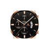 Fashion Calendar Belt Quartz Watch And Bracelet Set Alloy Round Dial Business Style