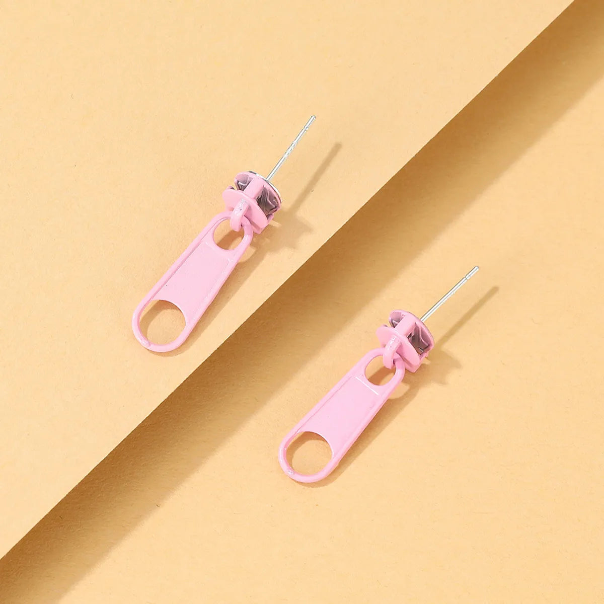 Fashion Candy Color Zipper Buckle Earrings Wholesale Gooddiy