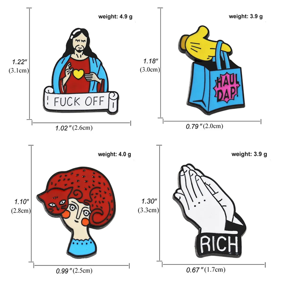 Fashion Cartoon Alloy Plating Unisex Brooches