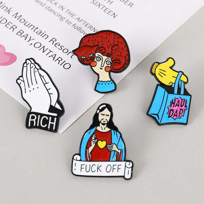 Fashion Cartoon Alloy Plating Unisex Brooches