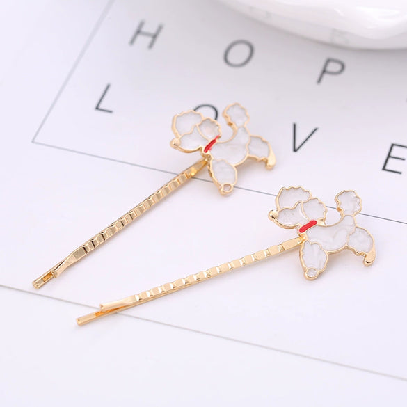 Fashion Cartoon Animal Puppy Cat Paw Alloy Hairpin Bangs Clip Side Clip Headwear