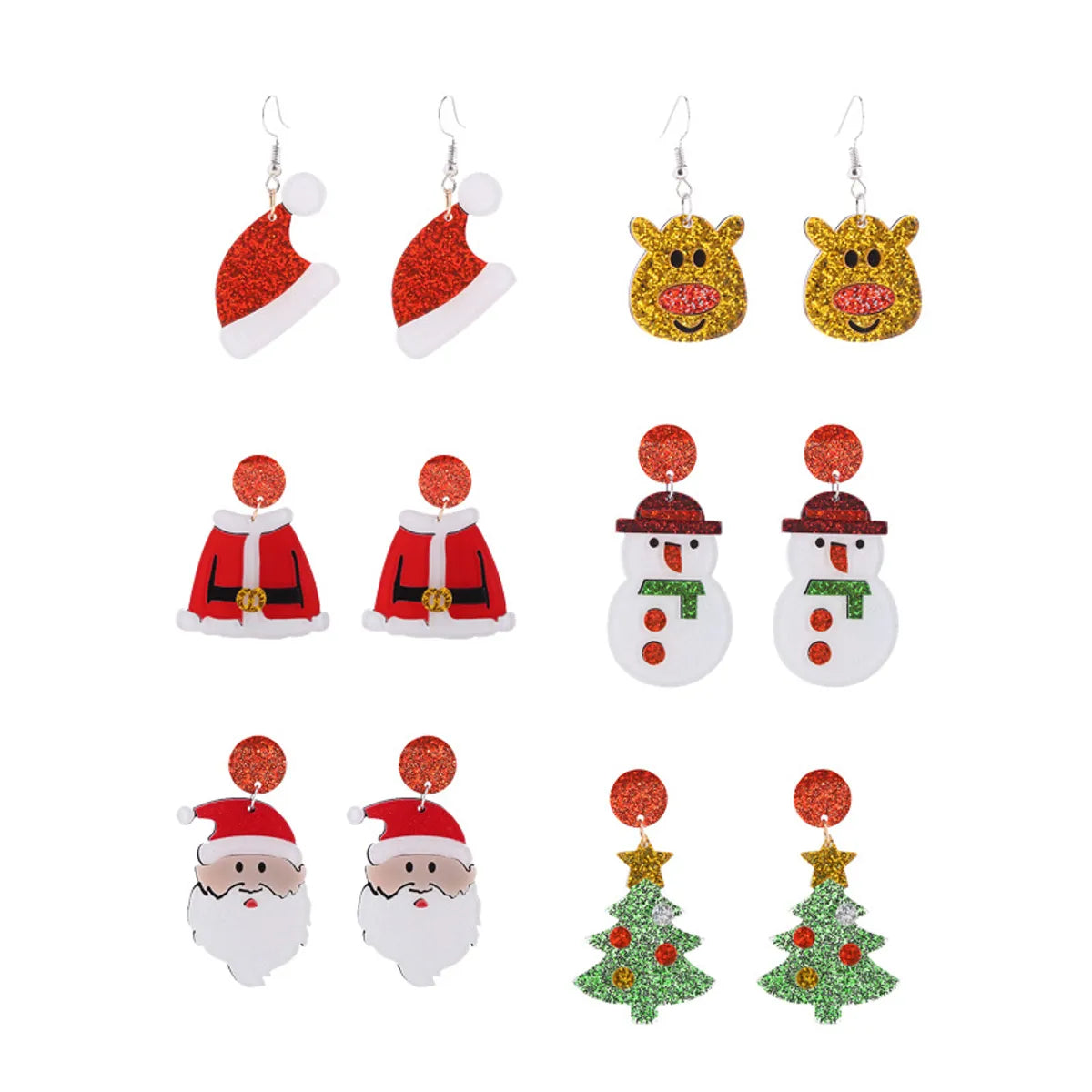 Fashion Cartoon Arylic Printing Women's Earrings 1 Pair