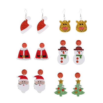 Fashion Cartoon Arylic Printing Women's Earrings 1 Pair