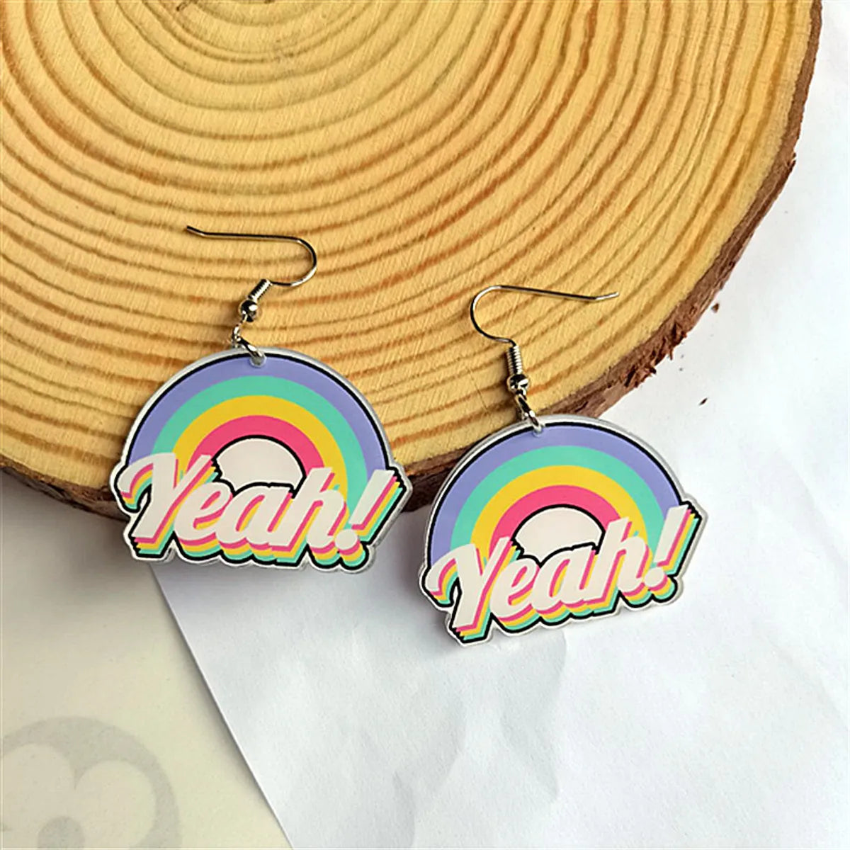 Fashion Cartoon Arylic Women'S Drop Earrings 1 Pair