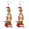 1 Pair Fashion Cartoon Character Carving Arylic Drop Earrings