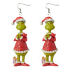 1 Pair Fashion Cartoon Character Carving Arylic Drop Earrings