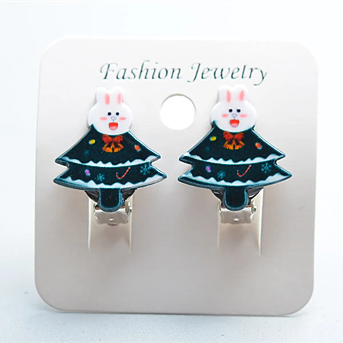 Fashion Cartoon Character Plastic Christmas Kid'S Ear Clips