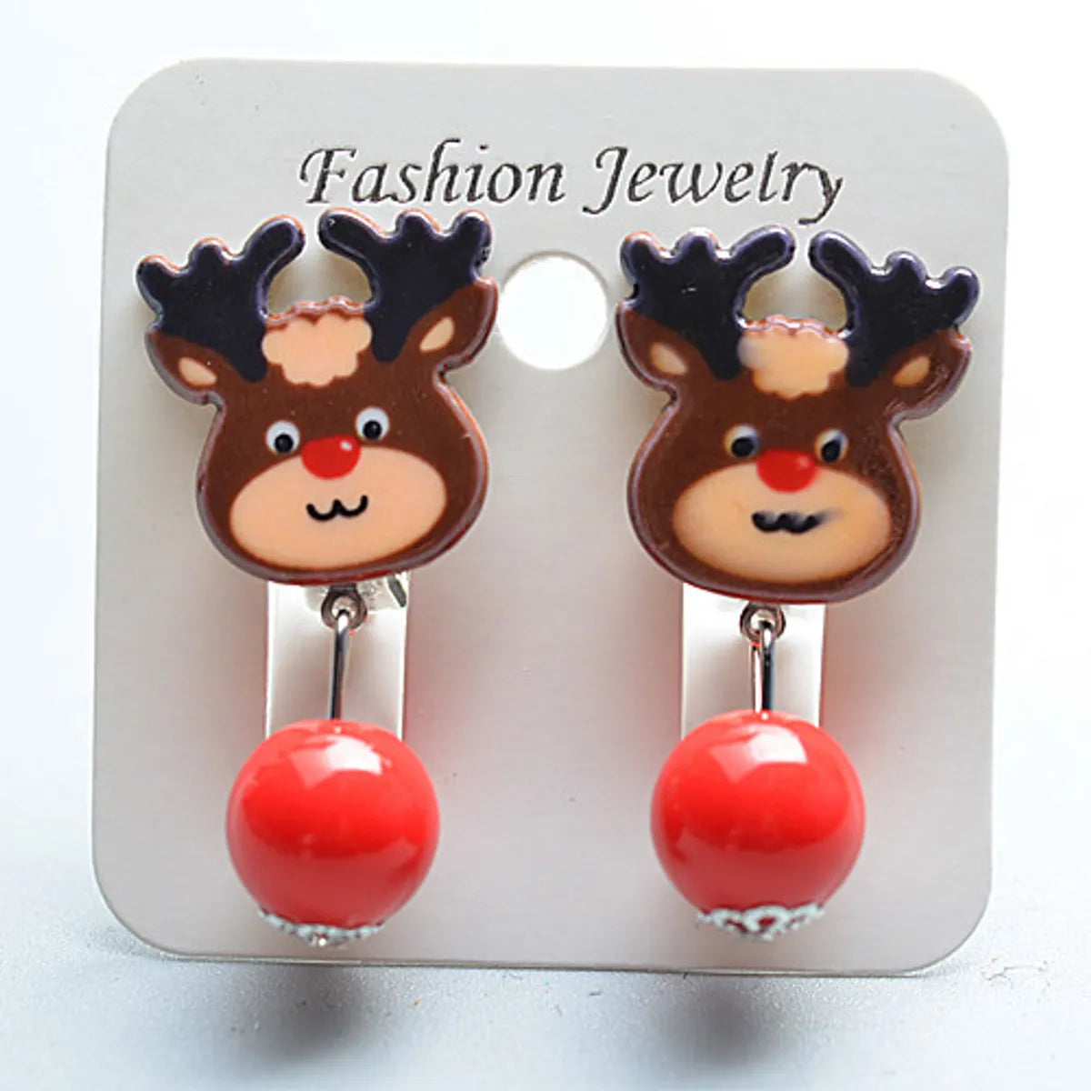 Fashion Cartoon Character Plastic Christmas Kid'S Ear Clips