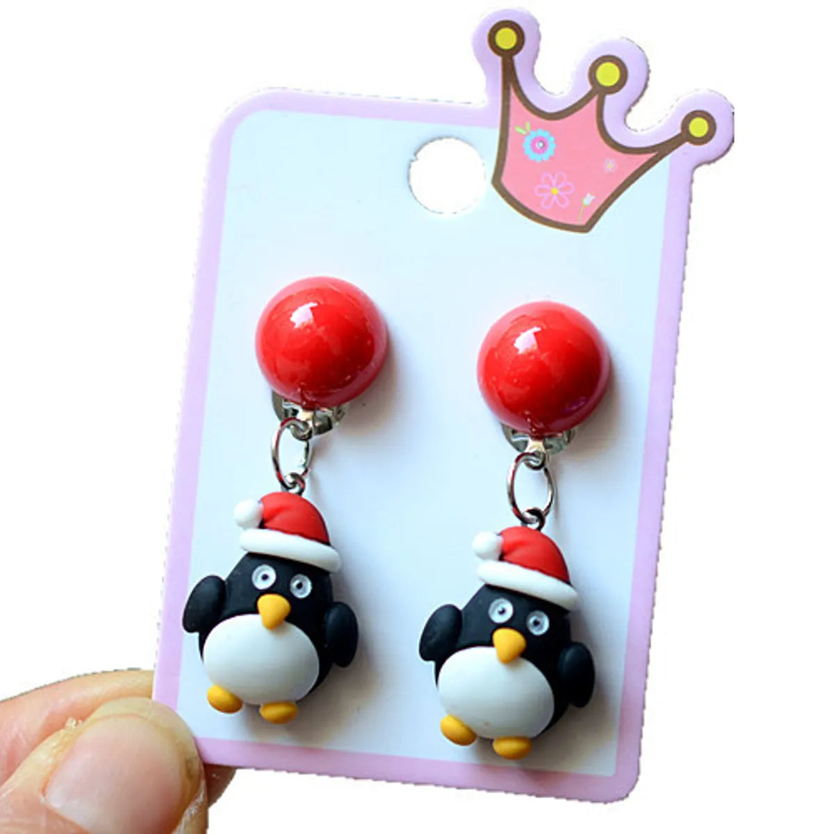 Fashion Cartoon Character Plastic Christmas Kid'S Ear Clips