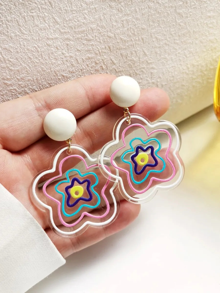 Fashion Cartoon Resin Drop Earrings