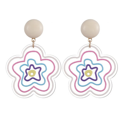 Fashion Cartoon Resin Drop Earrings