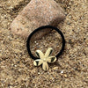 Fashion Casual Allmatch Golden Butterfly Flower Metal High Elastic Hair Rope With Electroplating Niche Design Sense