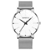 Fashion Casual Round Dial Alloy Strap Alloy Case Quartz Watch For Men