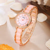 Fashion Casual Women's Watch Lace Round Alloy Case Quartz
