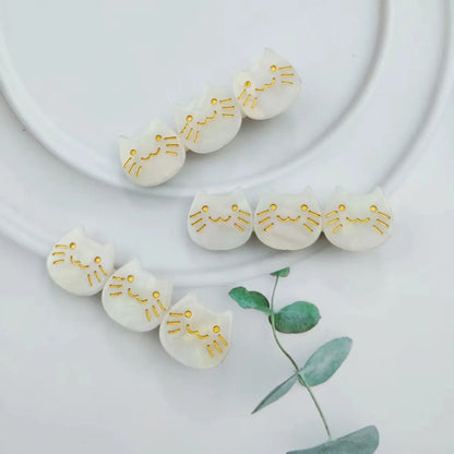 Fashion Cat Acetic Acid Sheets Handmade Hair Clip 1 Piece