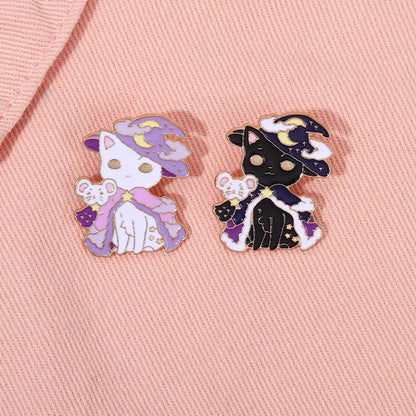 Fashion Cat Alloy Enamel Unisex Brooches