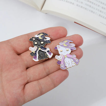 Fashion Cat Alloy Enamel Unisex Brooches