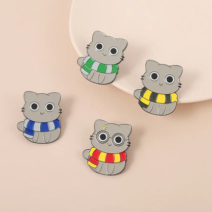 Fashion Cat Alloy Plating Unisex Brooches