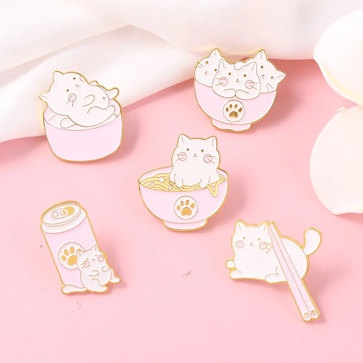 Fashion Cat Alloy Plating Unisex Brooches