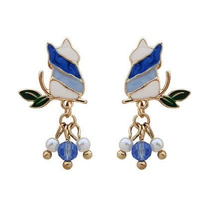 Fashion Cat Alloy Plating Women's Drop Earrings 1 Pair