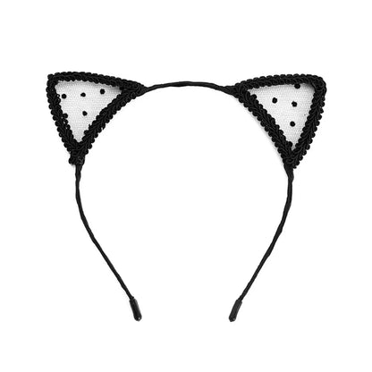 Fashion Cat Ears Lace Handmade Hair Band 1 Piece