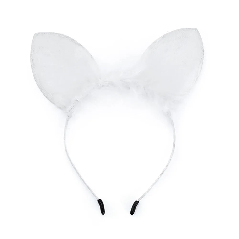 Fashion Cat Ears Lace Handmade Hair Band 1 Piece