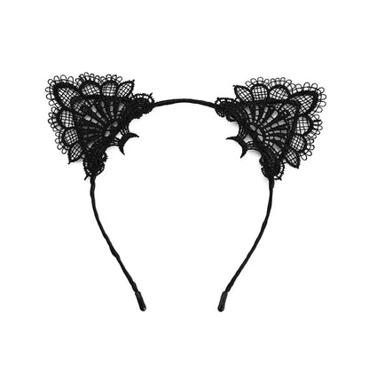 Fashion Cat Ears Lace Handmade Hair Band 1 Piece