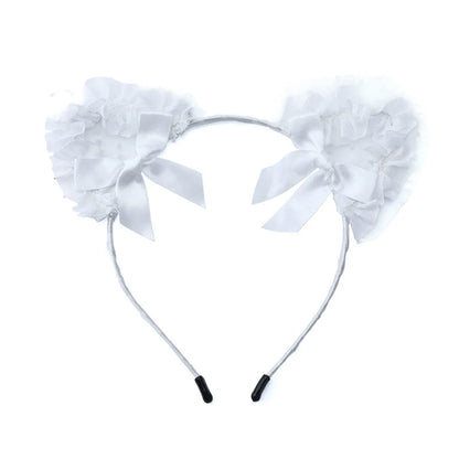 Fashion Cat Ears Lace Handmade Hair Band 1 Piece