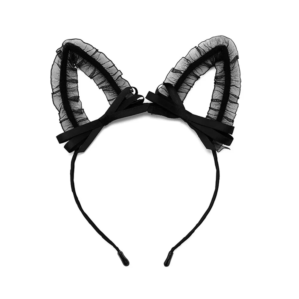 Fashion Cat Ears Lace Handmade Hair Band 1 Piece