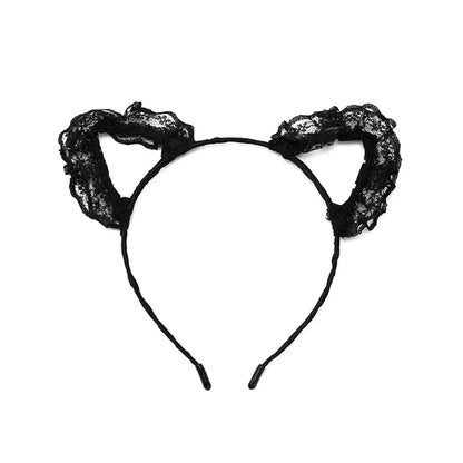 Fashion Cat Ears Lace Handmade Hair Band 1 Piece