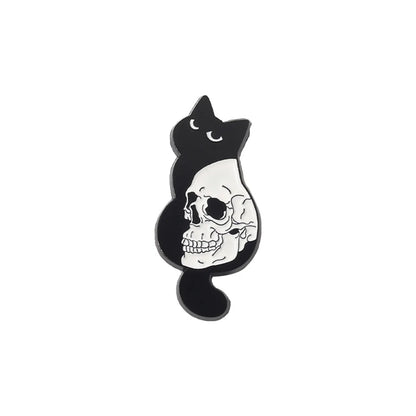 Fashion Cat Skull Alloy Plating Unisex Brooches