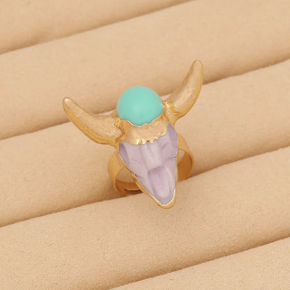 Fashion Cattle Resin Women'S Rings