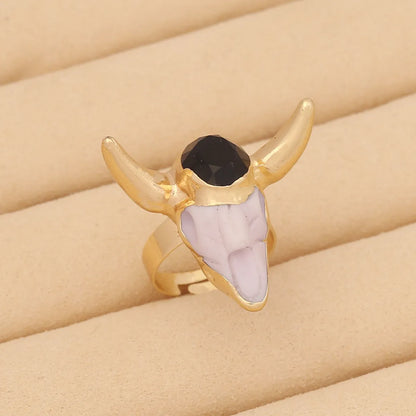 Fashion Cattle Resin Women'S Rings