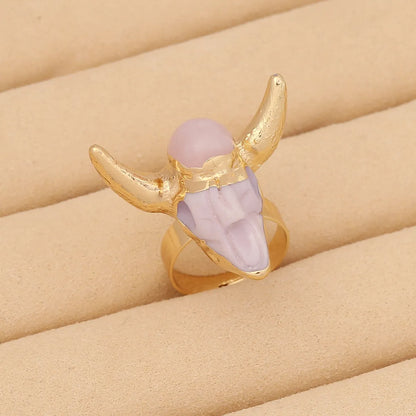 Fashion Cattle Resin Women'S Rings