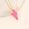 Fashion Cattle Stainless Steel Plating Pendant Necklace 1 Piece