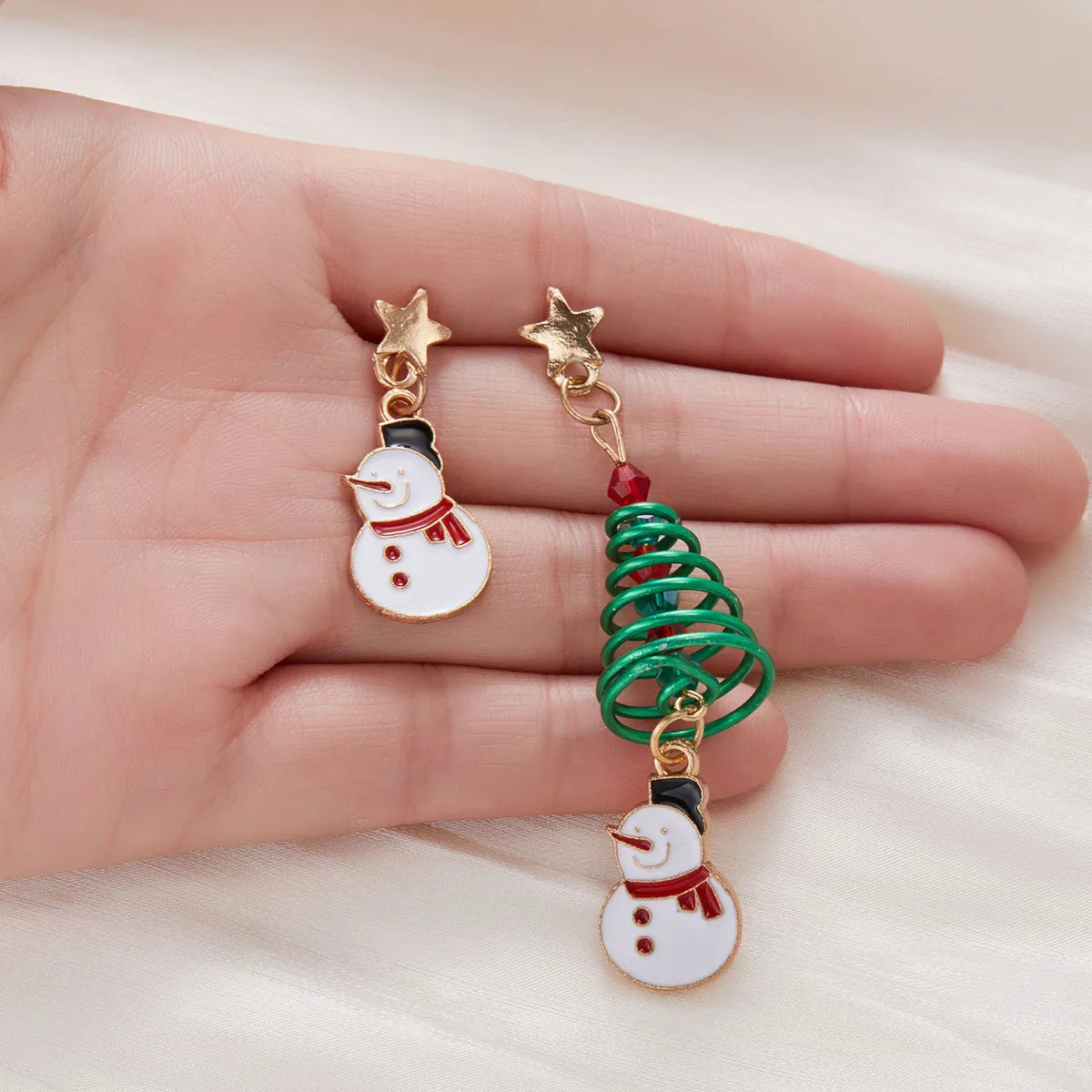 Fashion Christmas Tree Alloy Plating Women'S Drop Earrings 1 Pair