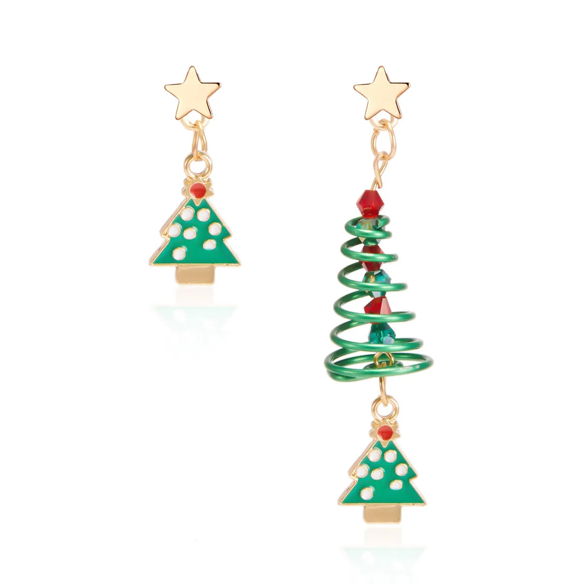 Fashion Christmas Tree Alloy Plating Women'S Drop Earrings 1 Pair