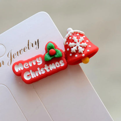 Fashion Christmas Tree Arylic Hair Clip 1 Piece