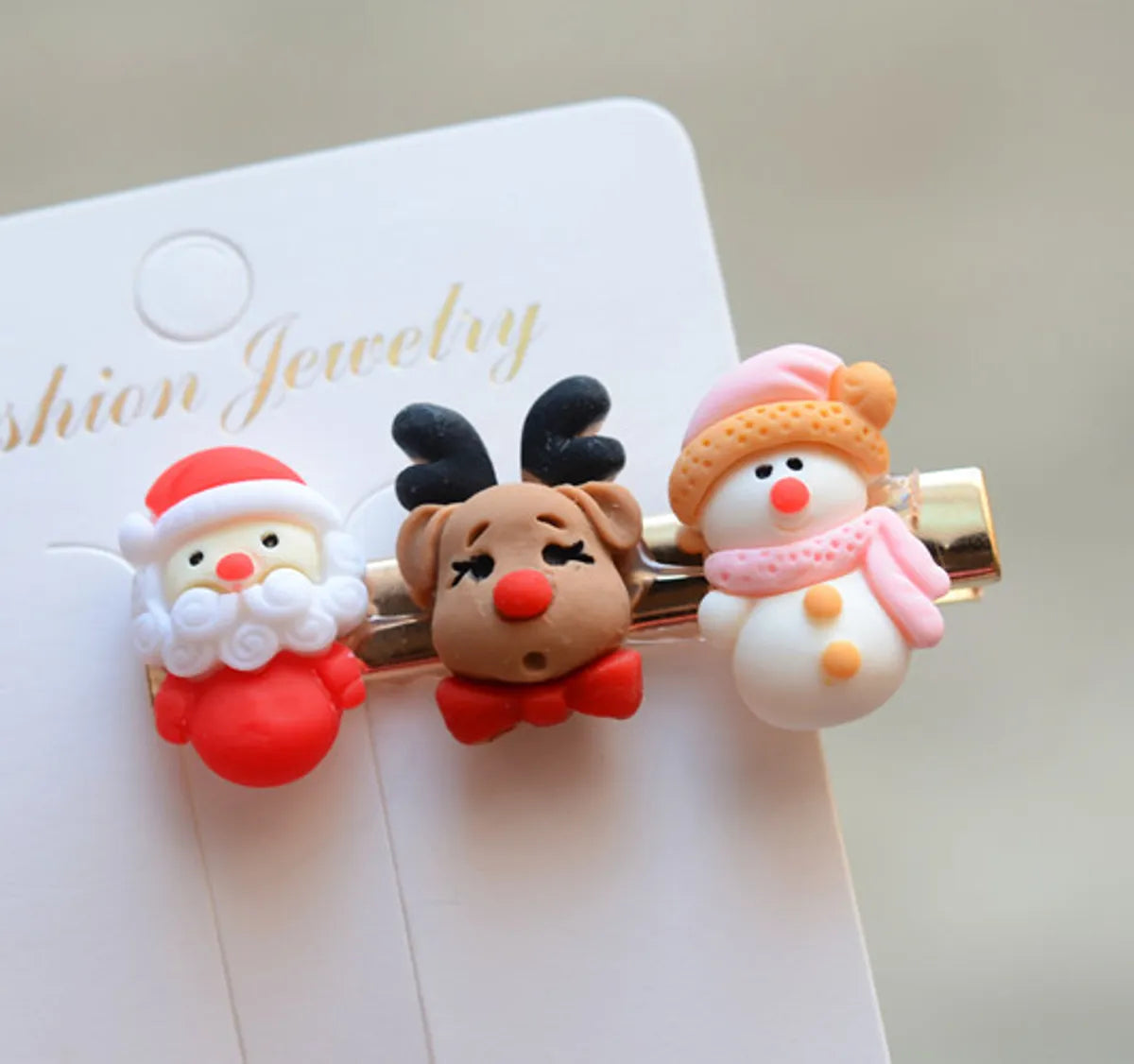 Fashion Christmas Tree Arylic Hair Clip 1 Piece