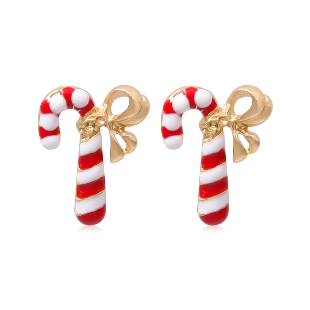 Fashion Christmas Tree Bell Snowflake Alloy Rhinestones Ear Studs