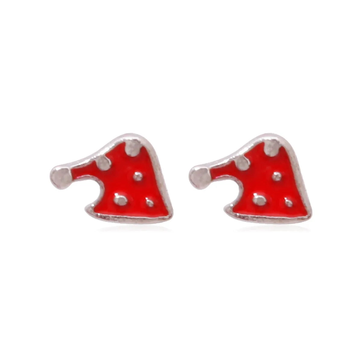 Fashion Christmas Tree Bell Snowflake Alloy Rhinestones Ear Studs