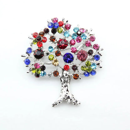 Fashion Christmas Tree Elk Alloy Plating Rhinestones Women'S Brooches