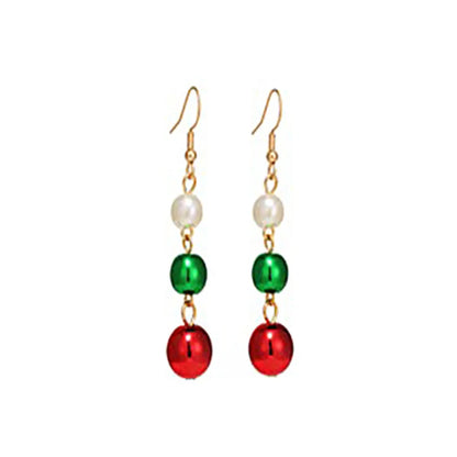 Fashion Christmas Tree Flamingo Alloy Plating Inlay Artificial Gemstones Women'S Drop Earrings 1 Pair