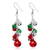 Fashion Christmas Tree Flamingo Alloy Plating Inlay Artificial Gemstones Women'S Drop Earrings 1 Pair