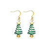 Fashion Christmas Tree Flamingo Alloy Plating Inlay Artificial Gemstones Women'S Drop Earrings 1 Pair