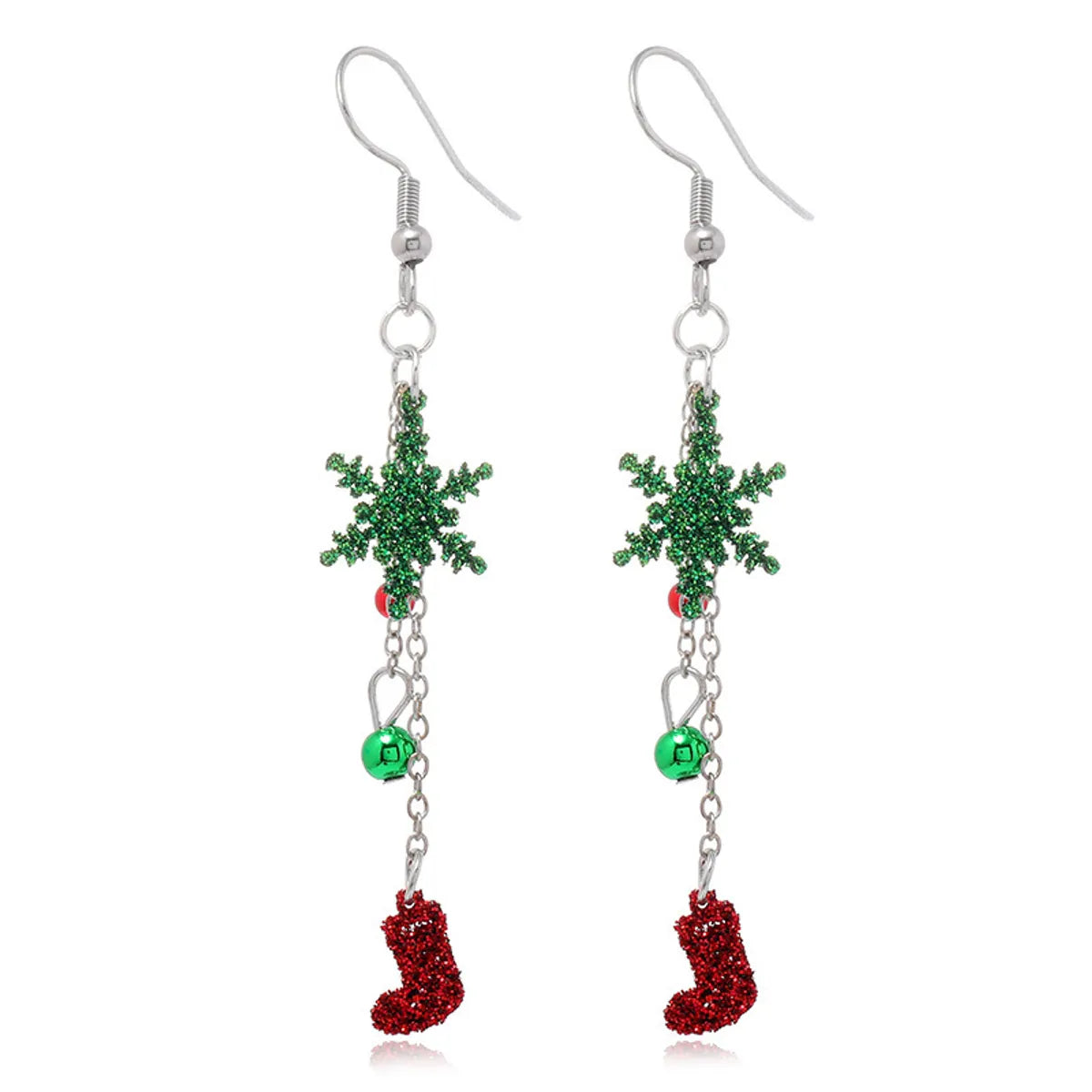 Fashion Christmas Tree Flamingo Alloy Plating Inlay Artificial Gemstones Women'S Drop Earrings 1 Pair