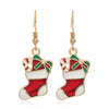 Fashion Christmas Tree Flamingo Alloy Plating Inlay Artificial Gemstones Women'S Drop Earrings 1 Pair