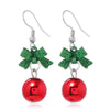 Fashion Christmas Tree Flamingo Alloy Plating Inlay Artificial Gemstones Women'S Drop Earrings 1 Pair